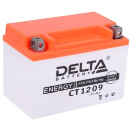 Аккумуляторная батарея 12V 9Ah Delta СТ1209 п.п.(+ -)