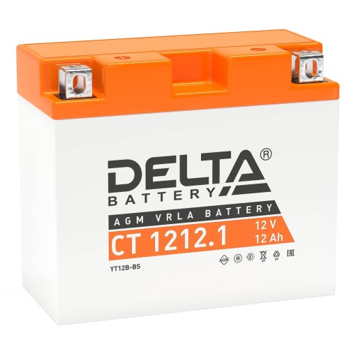 Аккумуляторная батарея 12V 12Ah Delta СТ1212.1 п.п.(+ -)