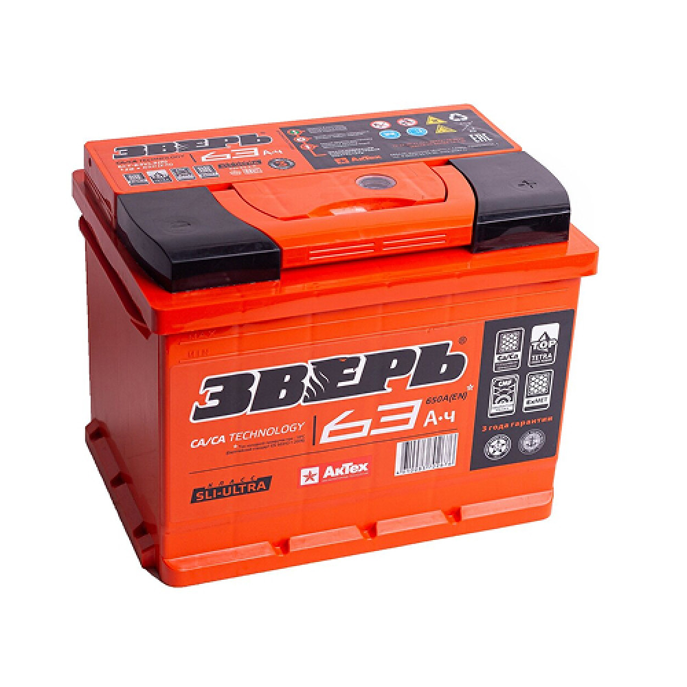 АКБ 63 Зверь п/п ZVEFB 63-3-L