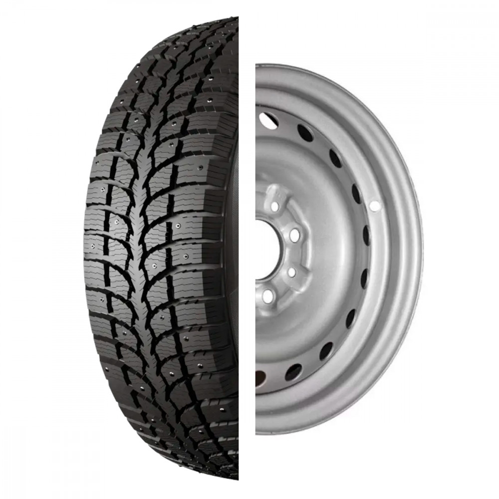 Комплект Колесо в сборе 175/70 R-13 Кама-505+Диск EURODISK 08 R-13 35/58,6 Silver