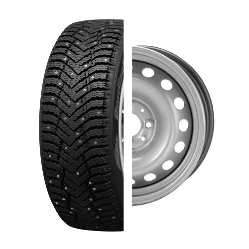 Комплект Колесо в сборе 175/65 R-14 Cordiant Snow Cross2+Диск Mefro/Аккур R-14 2110 S