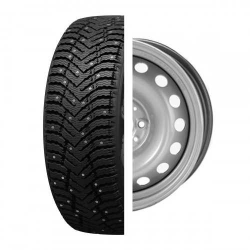 Комплект Колесо в сборе 175/65 R-14 Cordiant Snow Cross2+Диск Mefro/Аккур R-14 2170 S