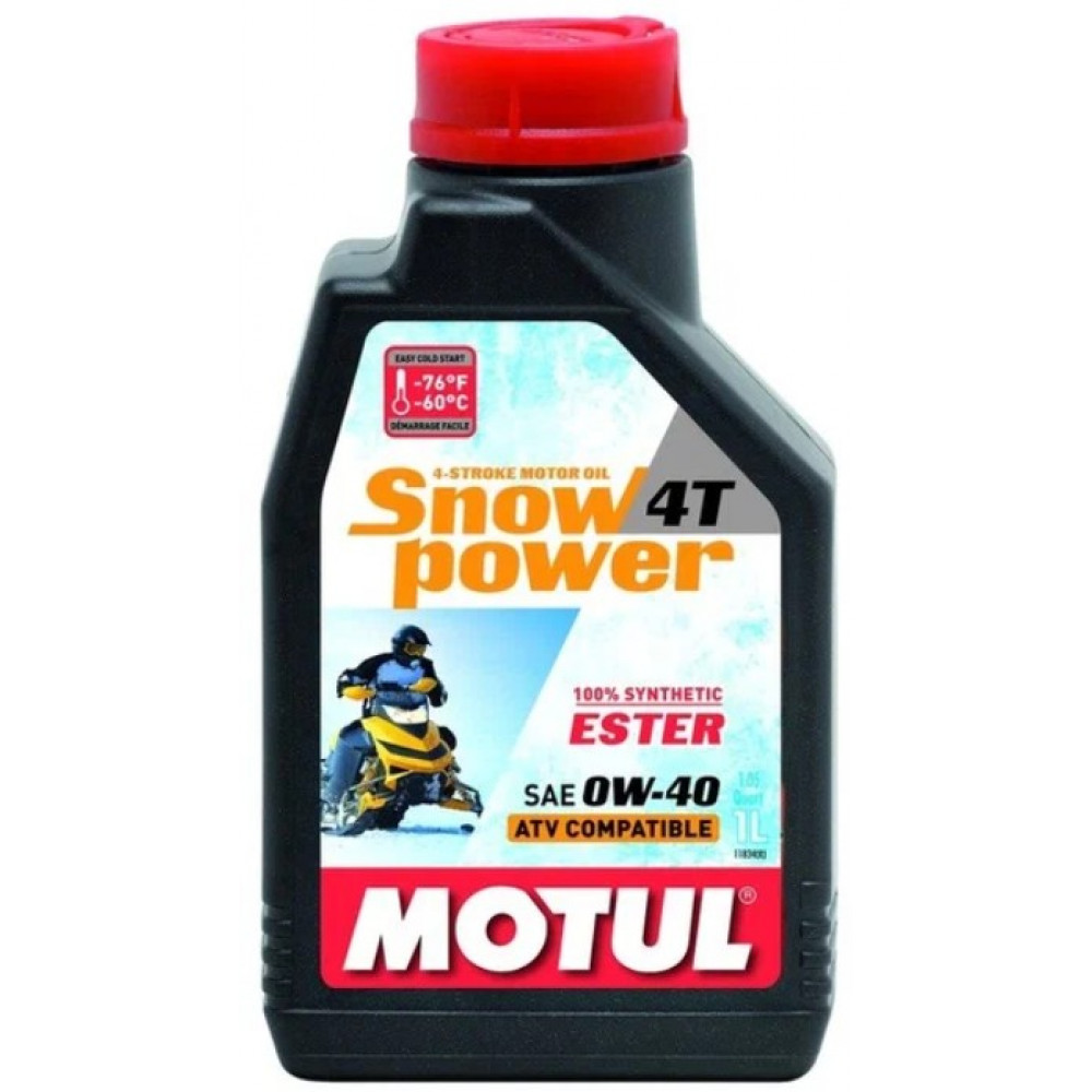 МАСЛО МОТОР MOTUL 4Т SNOWPOWER 0W40 1л