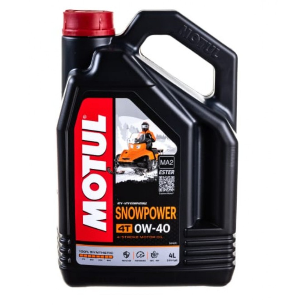 МАСЛО МОТОР MOTUL 4Т SNOWPOWER 0W40 4л + Подарок