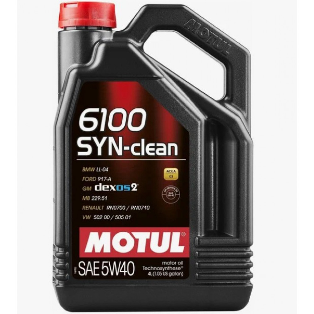 МАСЛО МОТОР MOTUL 6100 SYN-CLEAN 5W40 4л