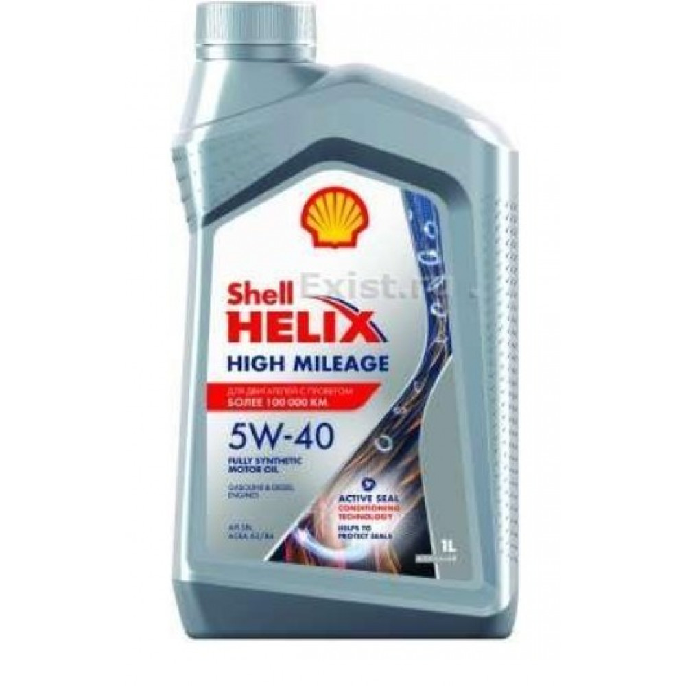 МАСЛО МОТОР SHELL HELIX High Mileage 5W40 1л