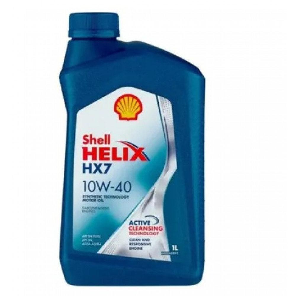 МАСЛО МОТОР SHELL HELIX PLUS HX7 10W40 1л синее