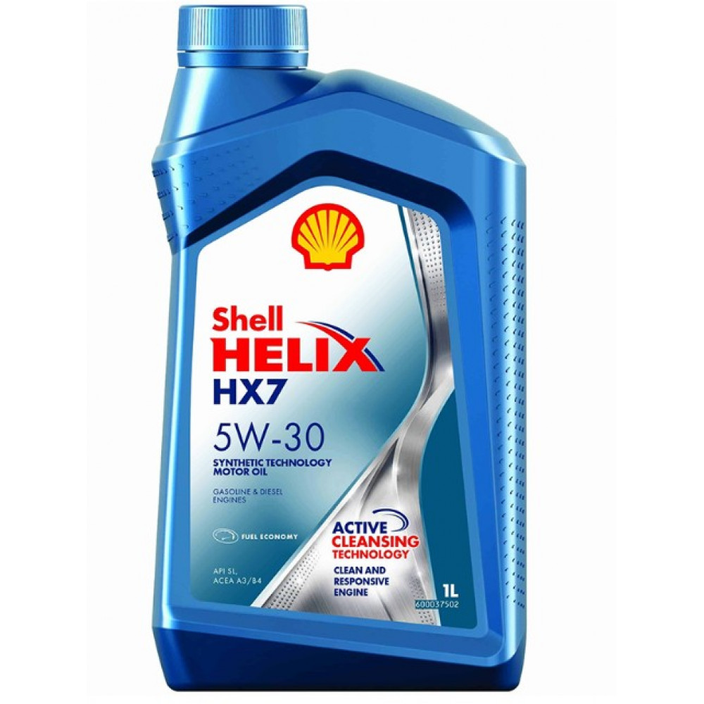 МАСЛО МОТОР SHELL HELIX PLUS HX7 5W30 1л синее