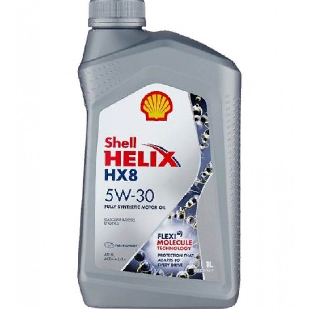 МАСЛО МОТОР SHELL HELIX HX8 5W30 A3/B3/B4 1л синтет серое